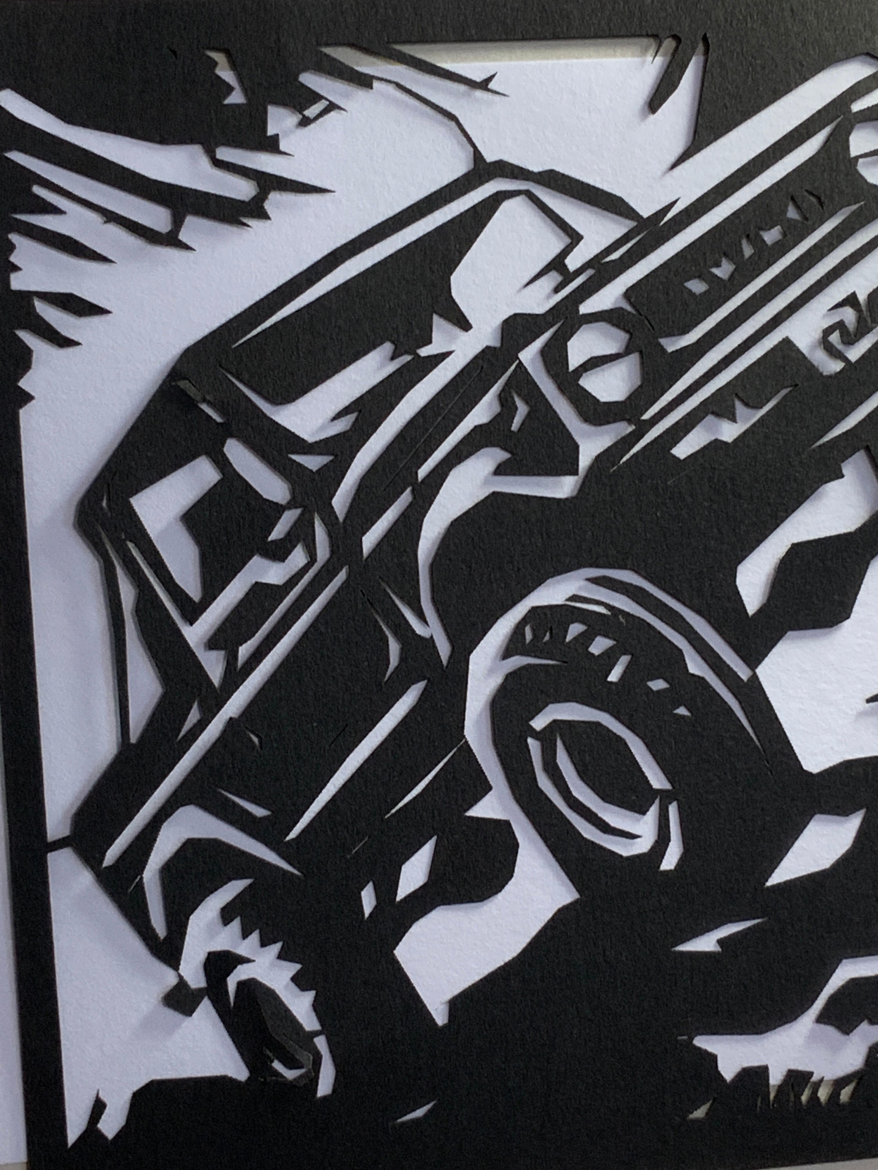 513-Car-ジムニー切り絵 | PAY ID