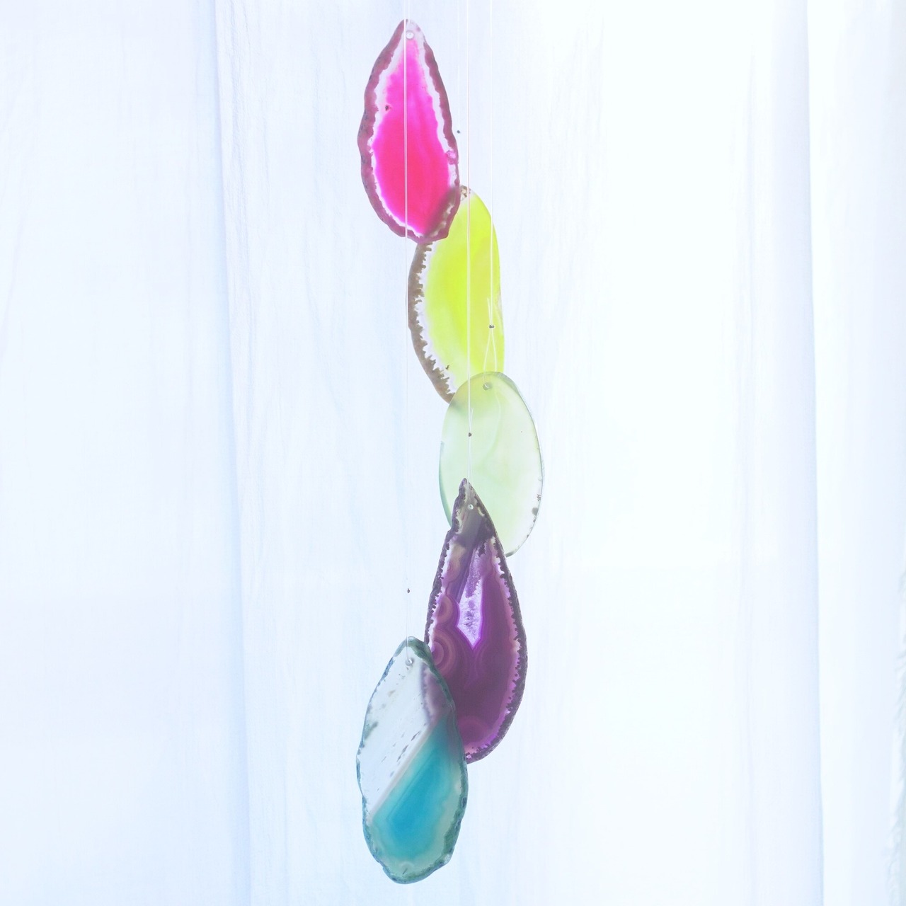 Clear Rainbow 09 - アゲートヒーリングチャイム / Agate Sun Catcher Wind Chime 298