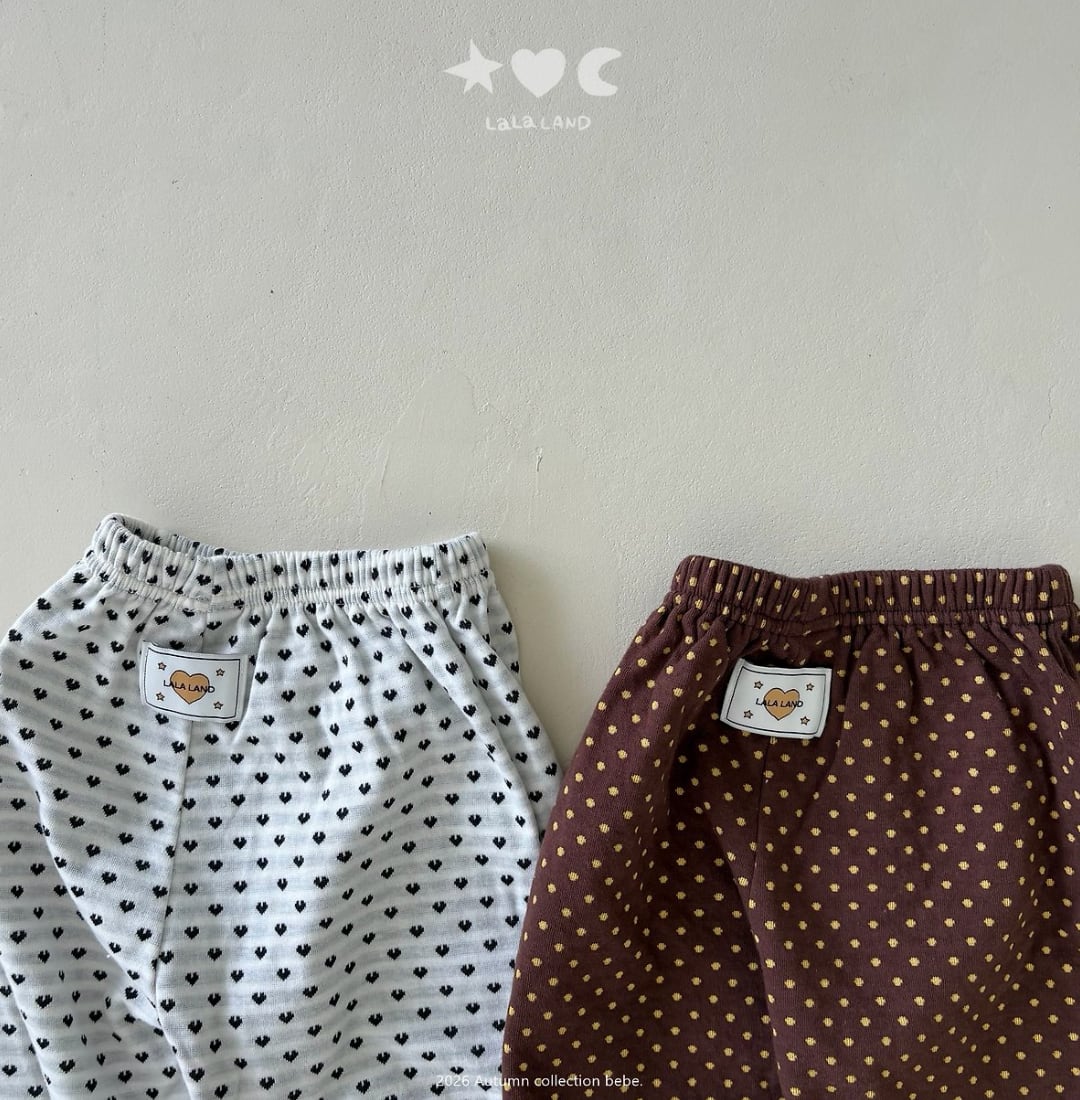 送料無料【予約】/  babyハートドットフリルパンツ /lalaland