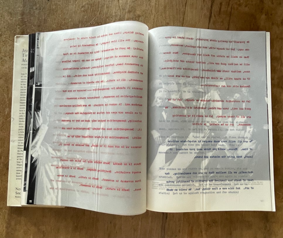 絶版洋古書 】ジャン・ティンゲリー Jean Tinguely 