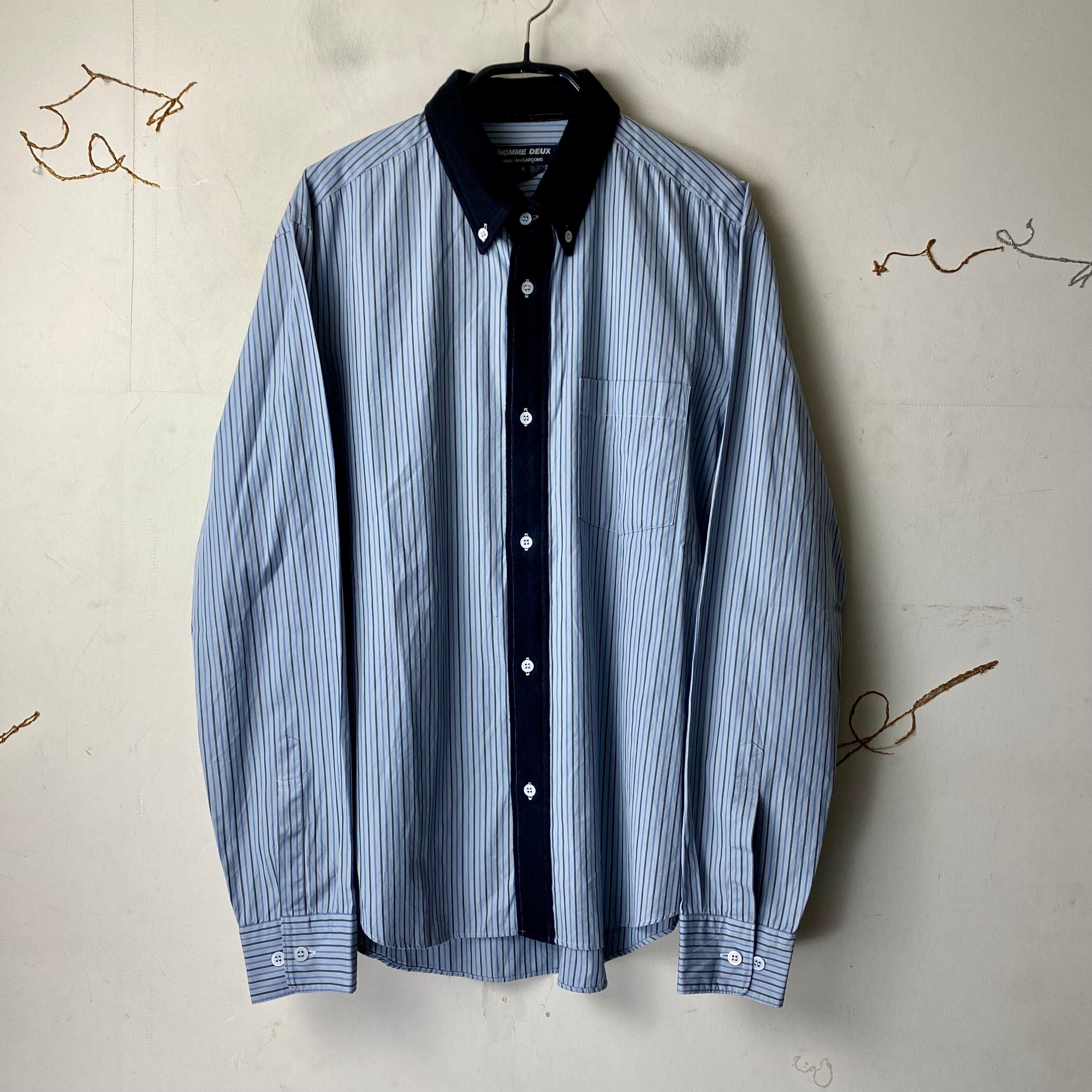 2011AW COMME des GARCONS HOMME DEUX wool switching stripe B.D.