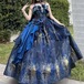 ゆめかわ♡バックリボン付きミッドナイトドレス　waanpi228