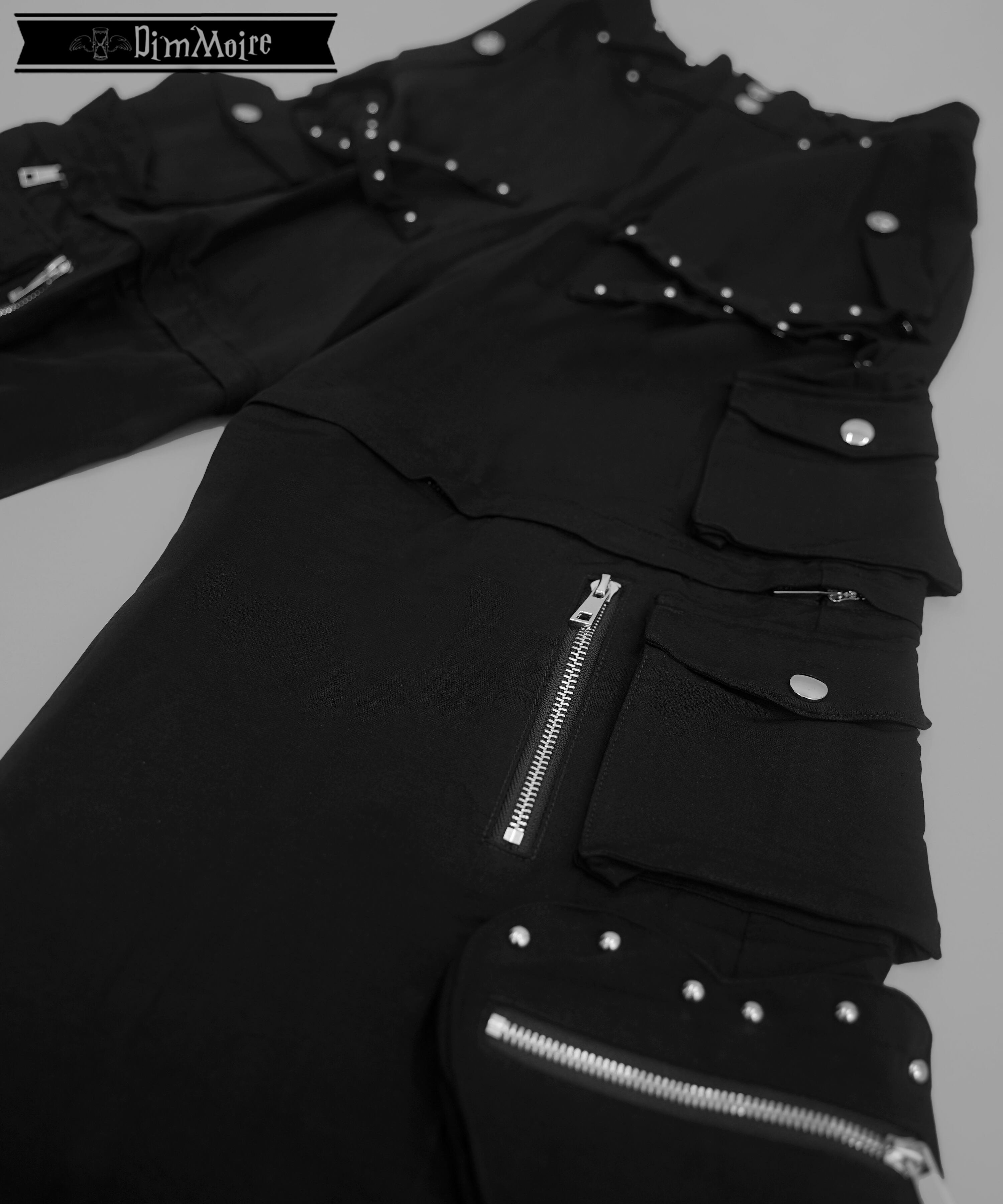 スタッズカーゴパンツ【Black】 | DimMoire