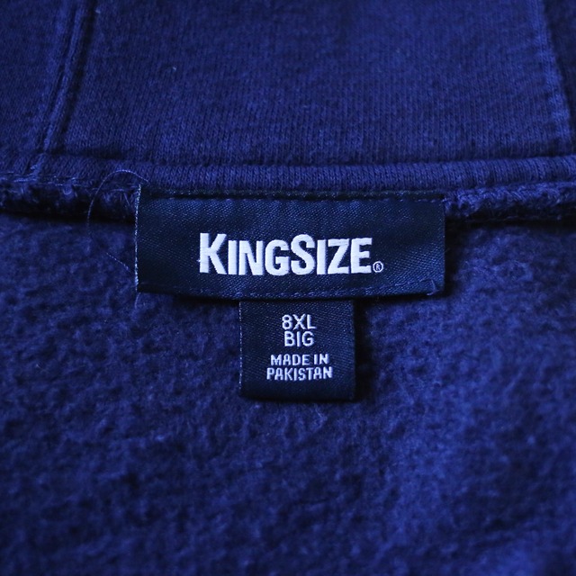 "KING SIZE" XXXXXXXXL super over silhouette zip-uo sweat parka