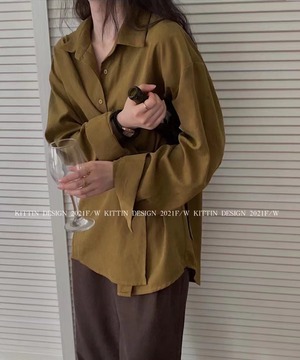 コーデュロイ デザインシャツ　AJ2085-787