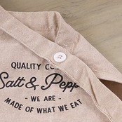 不二貿易(Fujiboeki) エプロン 子ども用 幅48×厚み0.2×縦53.5cm ビスケット お手伝いエプロン ポケット付き Salt&Pepper 71954