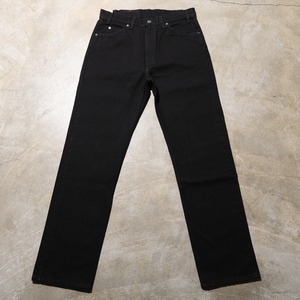 Deadstock 34×32 USA 01年 Levi’s 505 オレンジタブ サルファー ブラック デニム パンツ