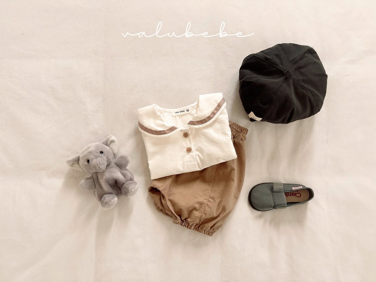[valubebe] Sailor Button Blouse / [벨루베베] 세일러버튼블라우스