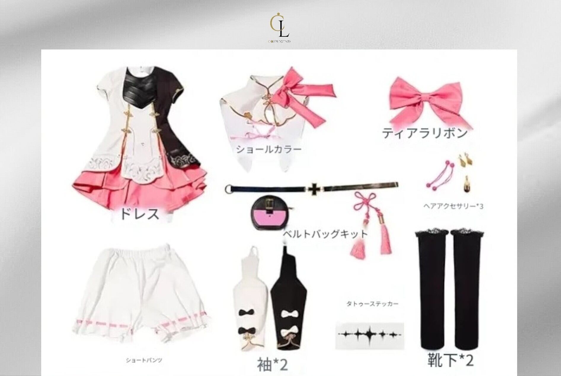 アンコ コスプレ衣装+靴 鳴潮 鳴潮（めいちょう）アンコ コスプレ衣装 高級感フルセット 新品未開封