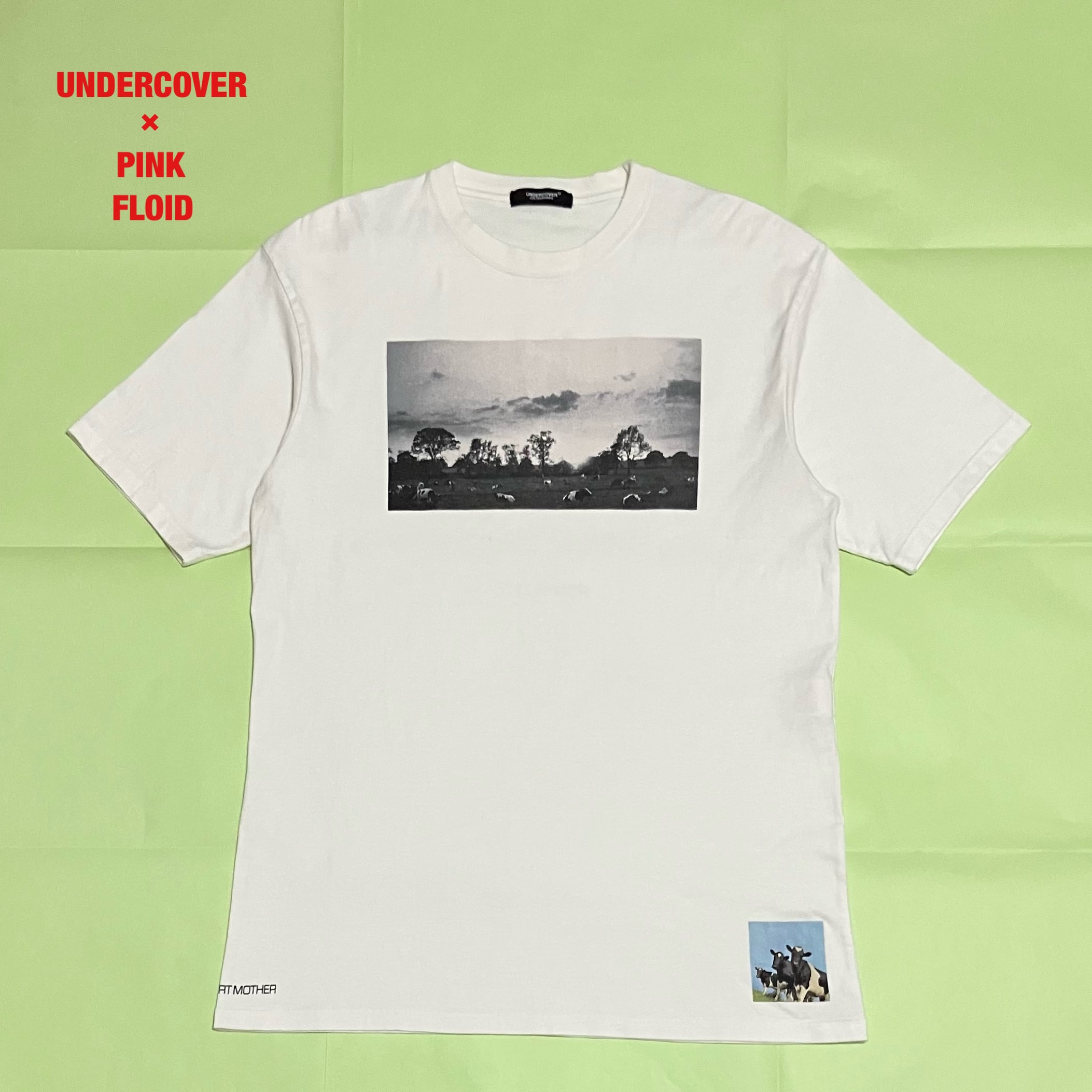 アンダーカバー ピンクフロイド Tシャツ サイズ2 希少】UNDERCOVER×PINK FLOYD コラボTシャツ 牛プリント アンダー