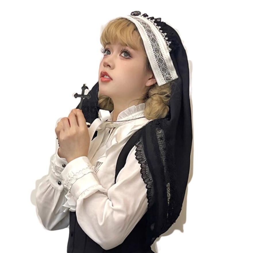 ペンダント ロザリオ 十字架 病み可愛い かっこいい 控えめ 大人