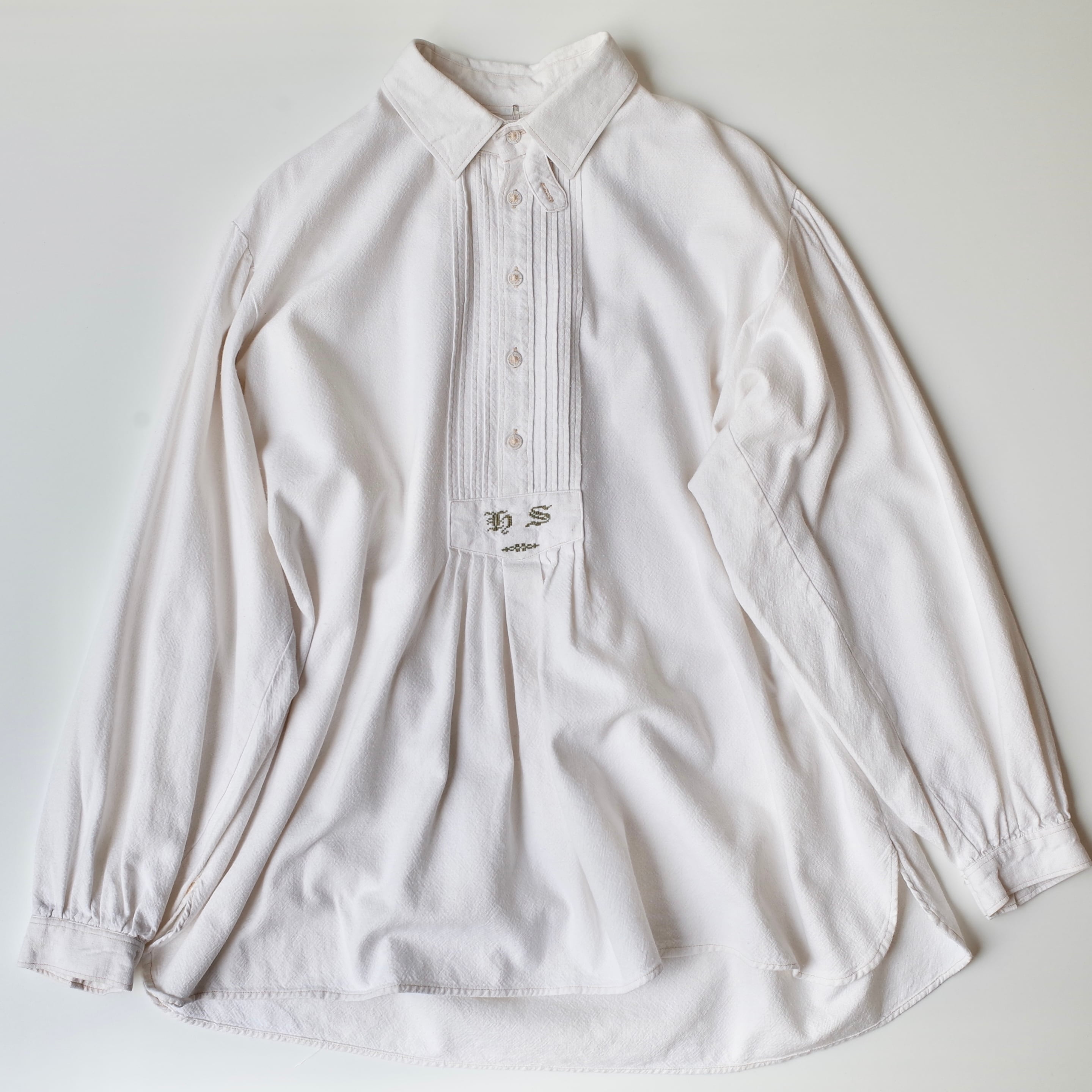Euro cotton smock shirt