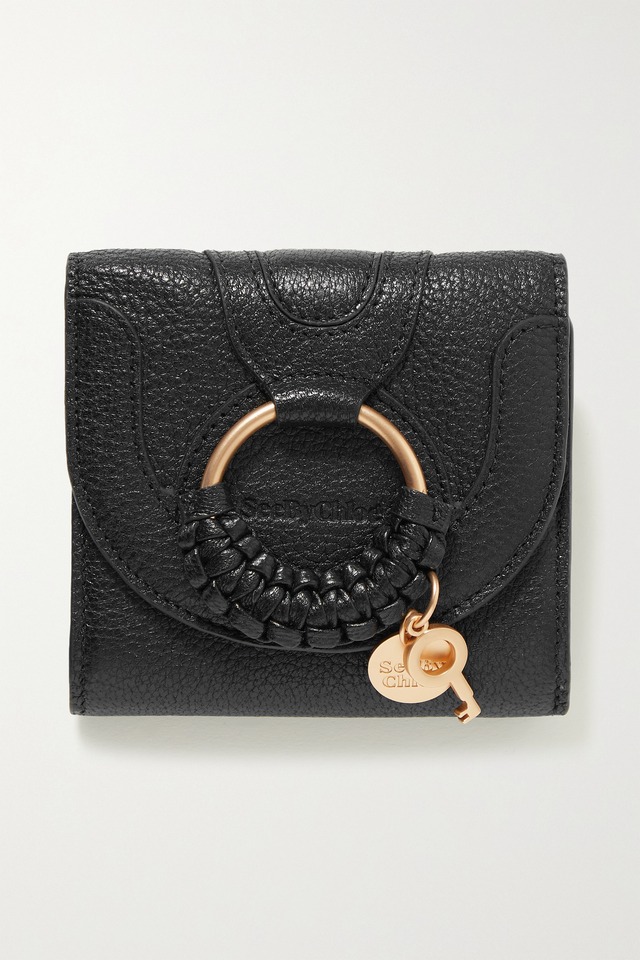 【SEE BY CHLOE】 hana embellished textured-leather cardholder 211000100