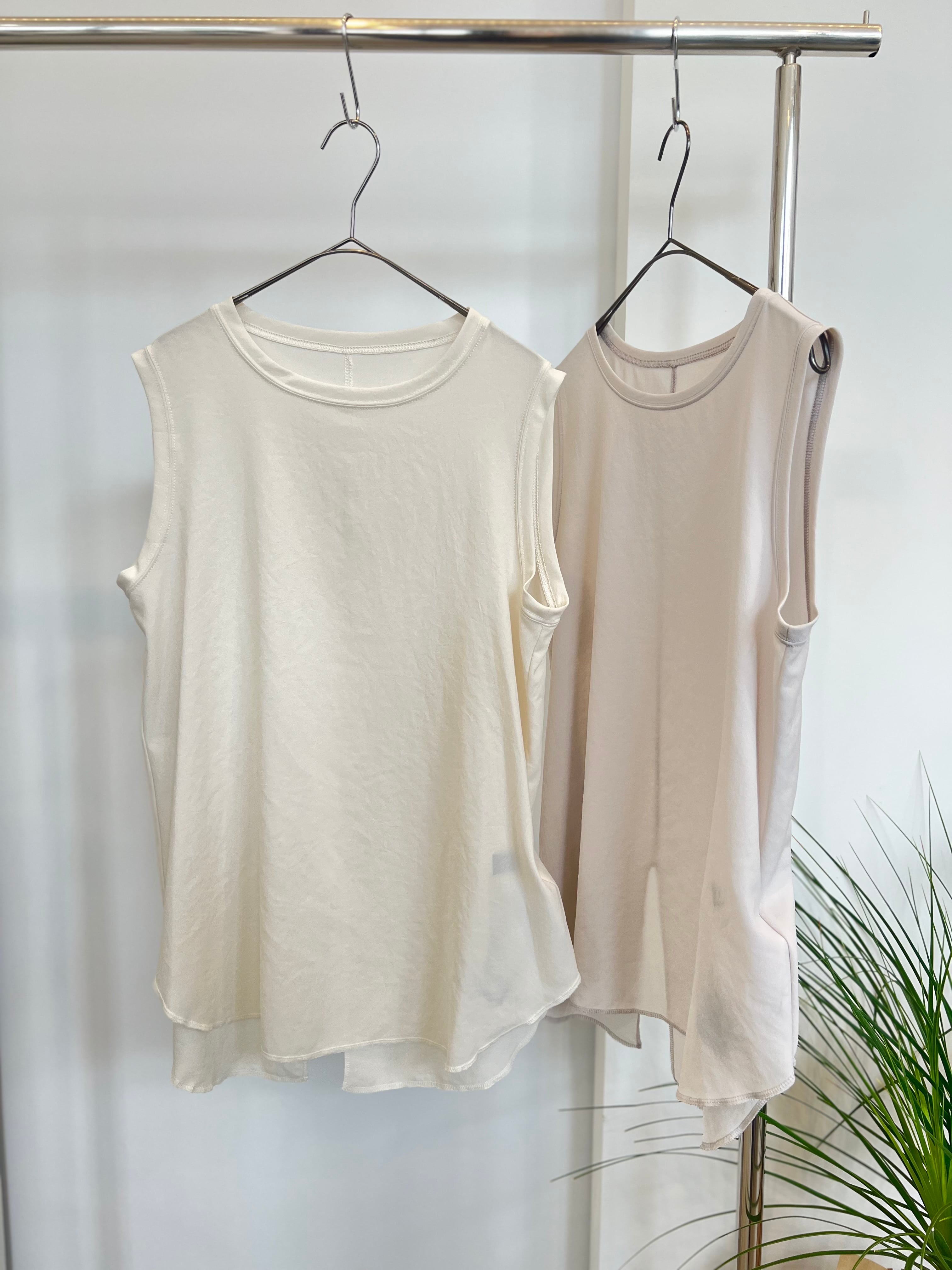 新色追加【dolly-sean/ヤマトドレス】ジョーゼットラウンドヘムタンクトップ　M8522