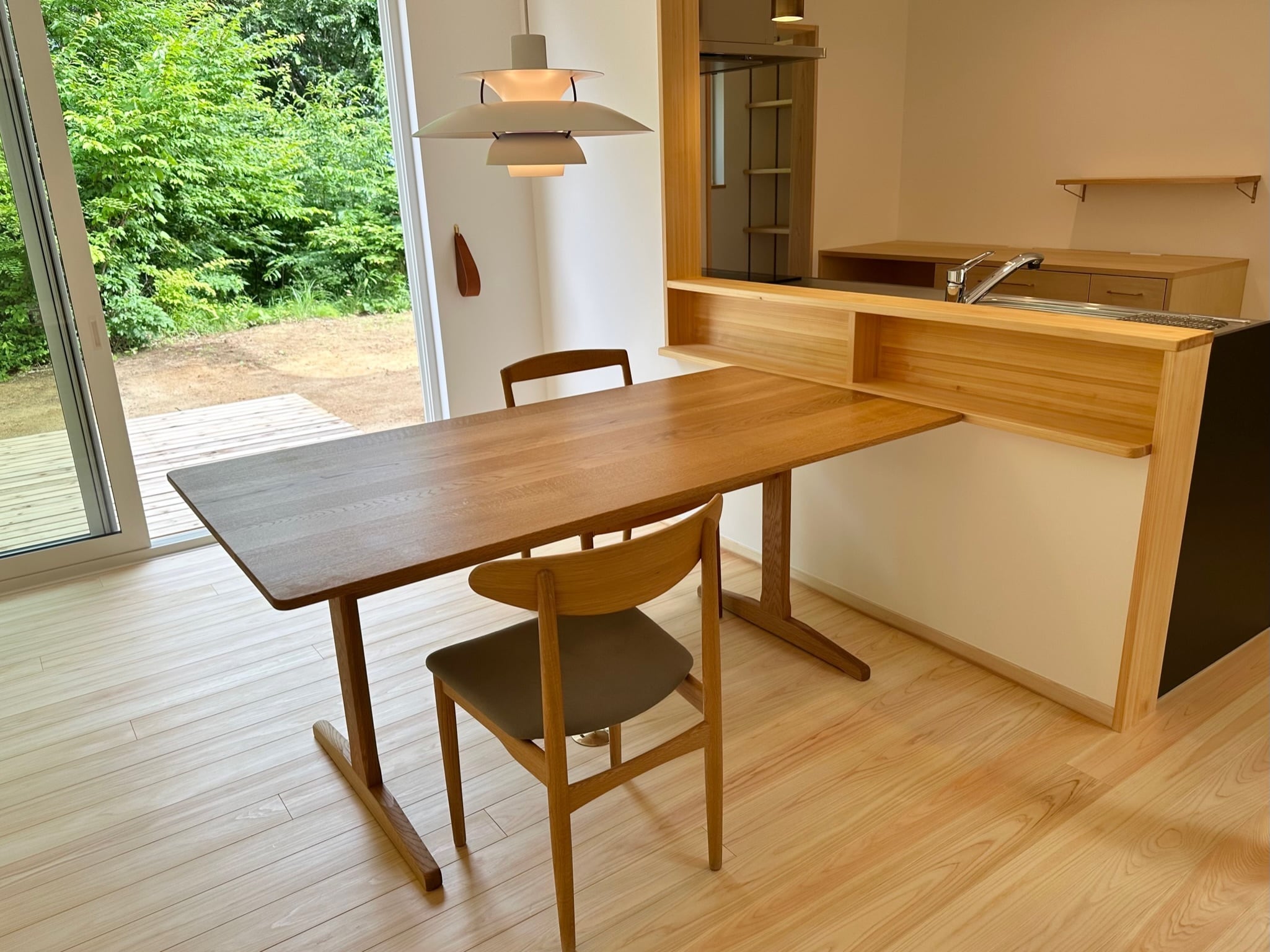 テーブル　木　ナラ aテーブル ナラ（幅1650） | La Vida