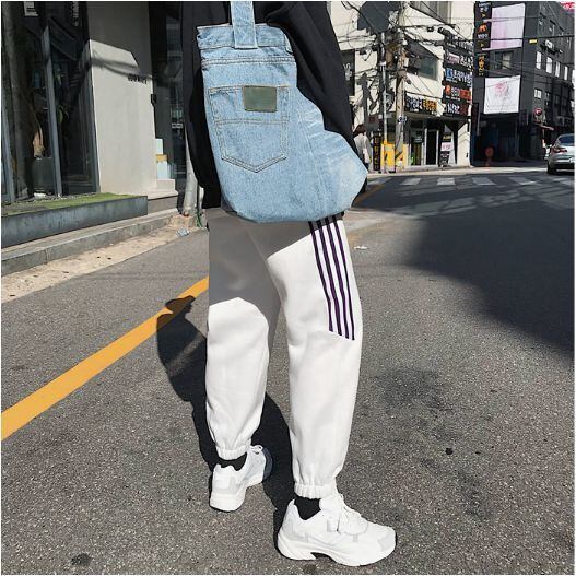 全3色 スウェット カジュアル サイドライン メンズ 韓国風