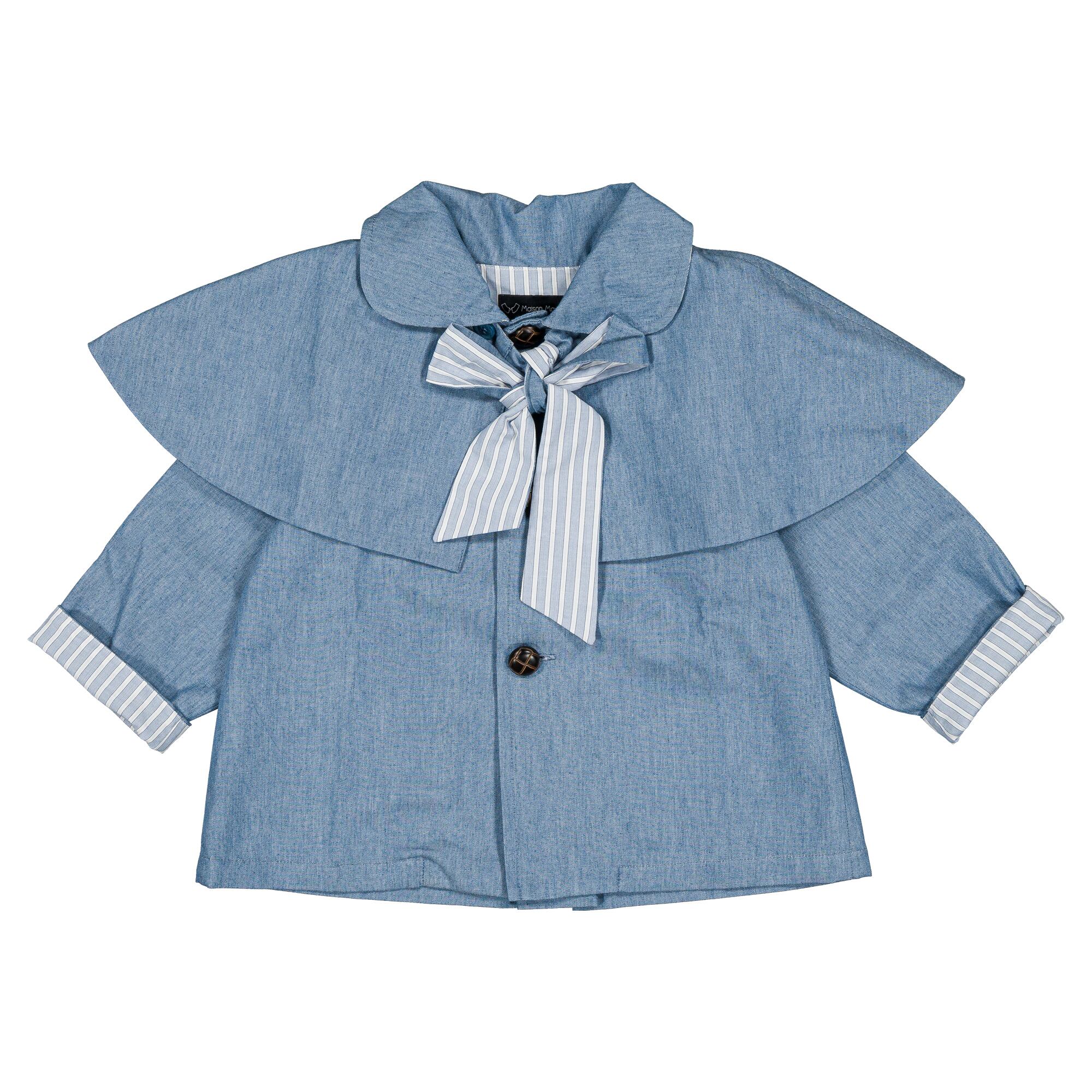 予約【Maison Marelle】Jacket DARCY- blue denim jacket / 18M~5Y / 6月上旬以降入荷