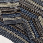 イタリア製 羊毛混 MISSONI SPORT ミッソーニスポーツ ボーダー 長袖 ポロニット 46/マルチ メンズ