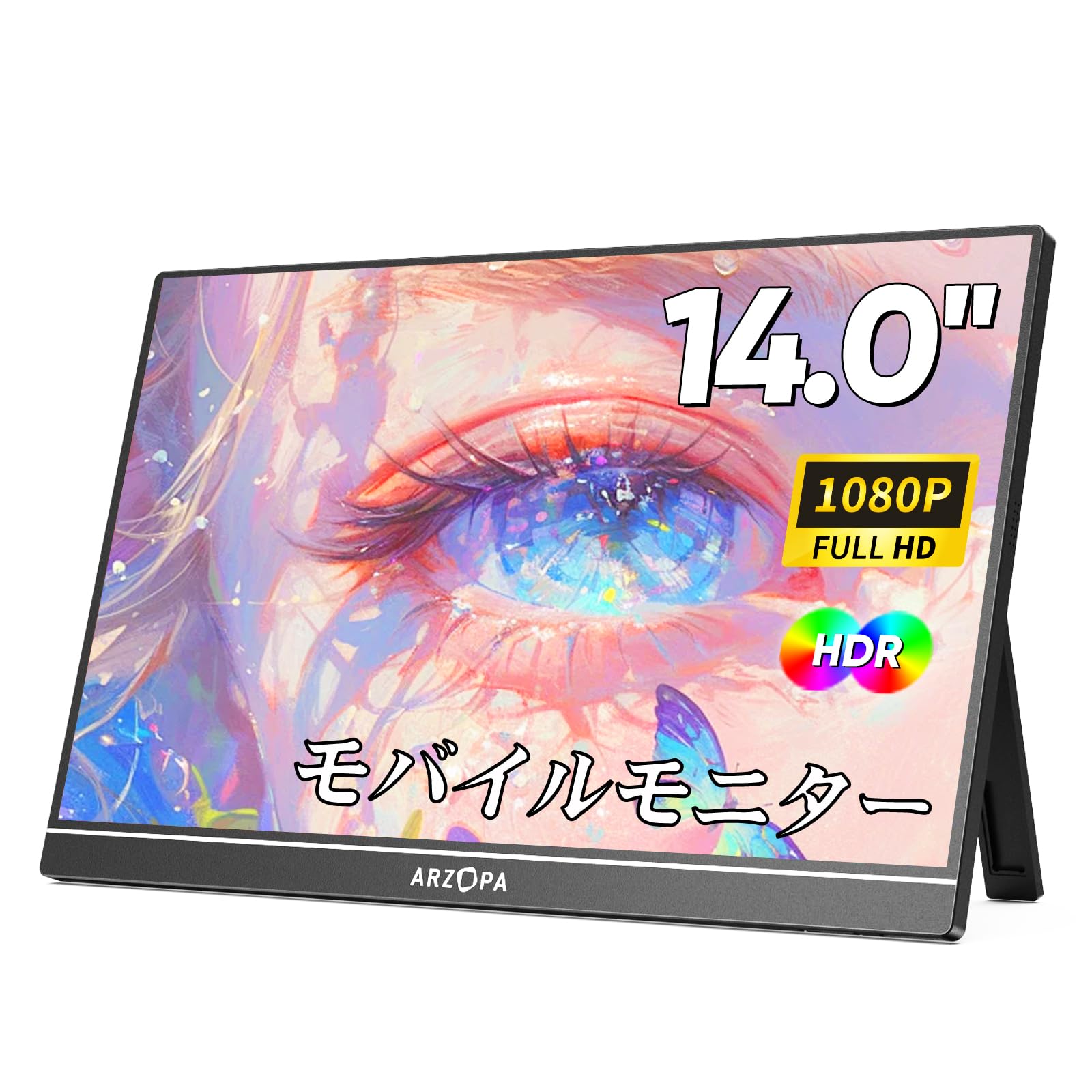 Intehill モバイルモニター 4k 13.4 インチ IGZOスクリーン 黄金比16