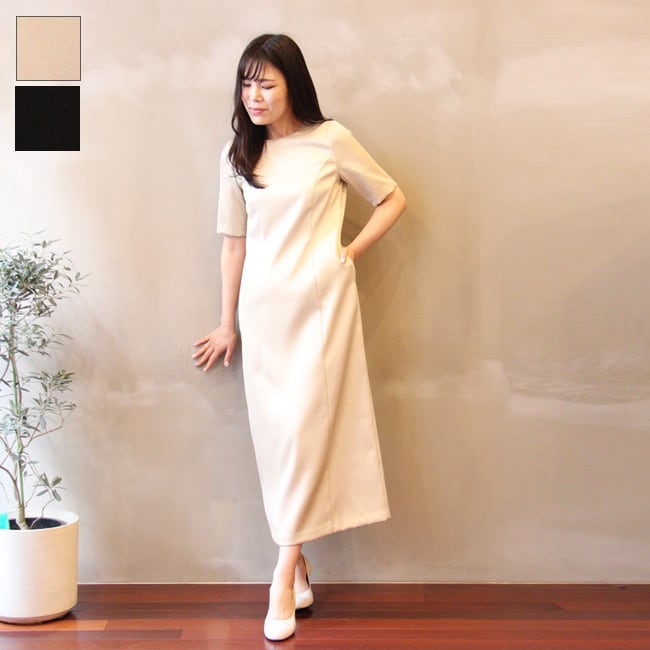 kaene ( カエン ) ロングワンピース ドレス / ベージュ ブラック kaene ( カエン ) ロングワンピース ドレス / ベージュ ブラック