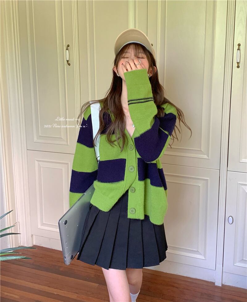 ルーズセーター オータムカーディガンジャケット ロング 秋物 モンロー79806914695