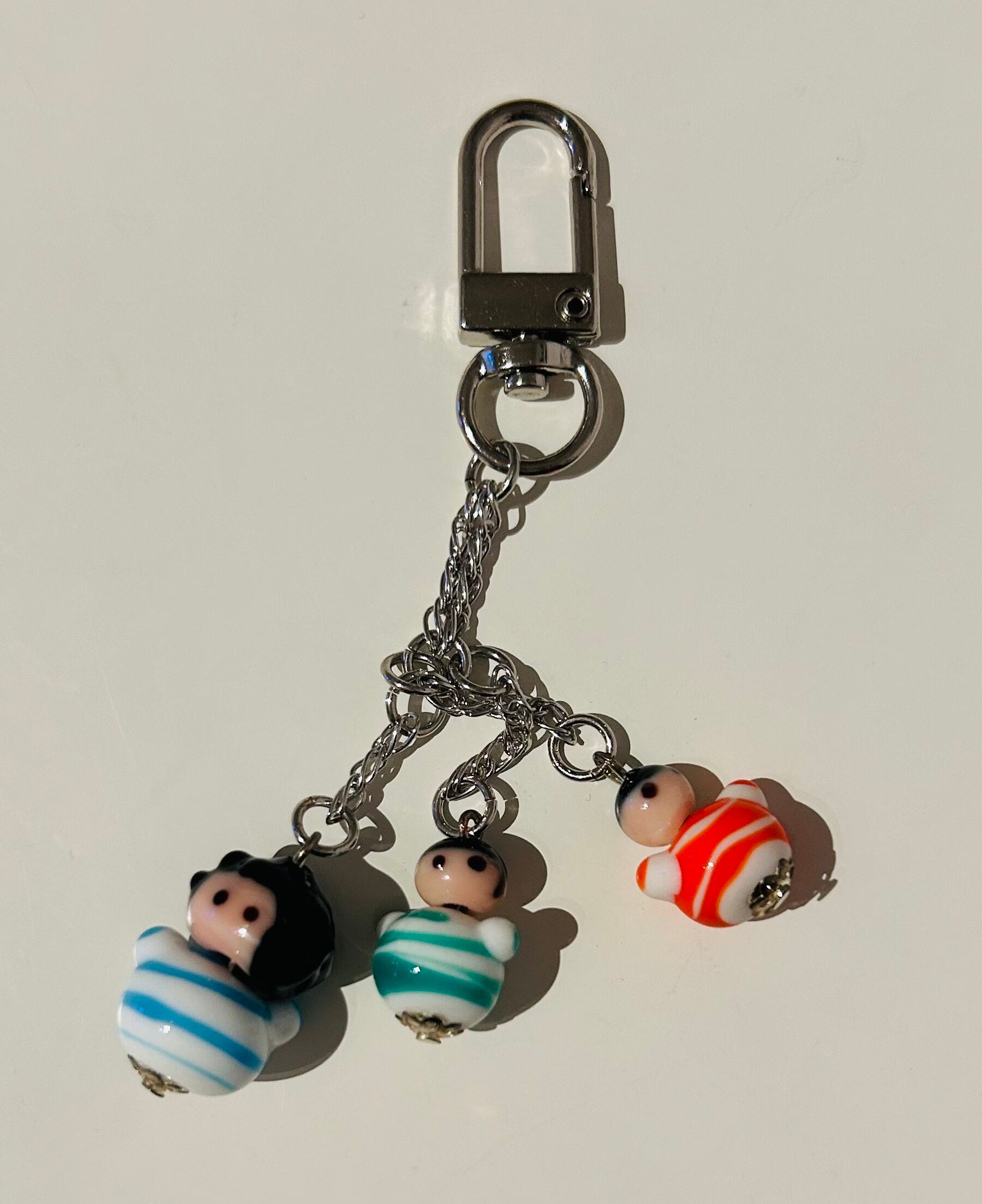 TRICK フィギュア付きストラップ in TRICKたまご 全6点内4点未開封 chirossen