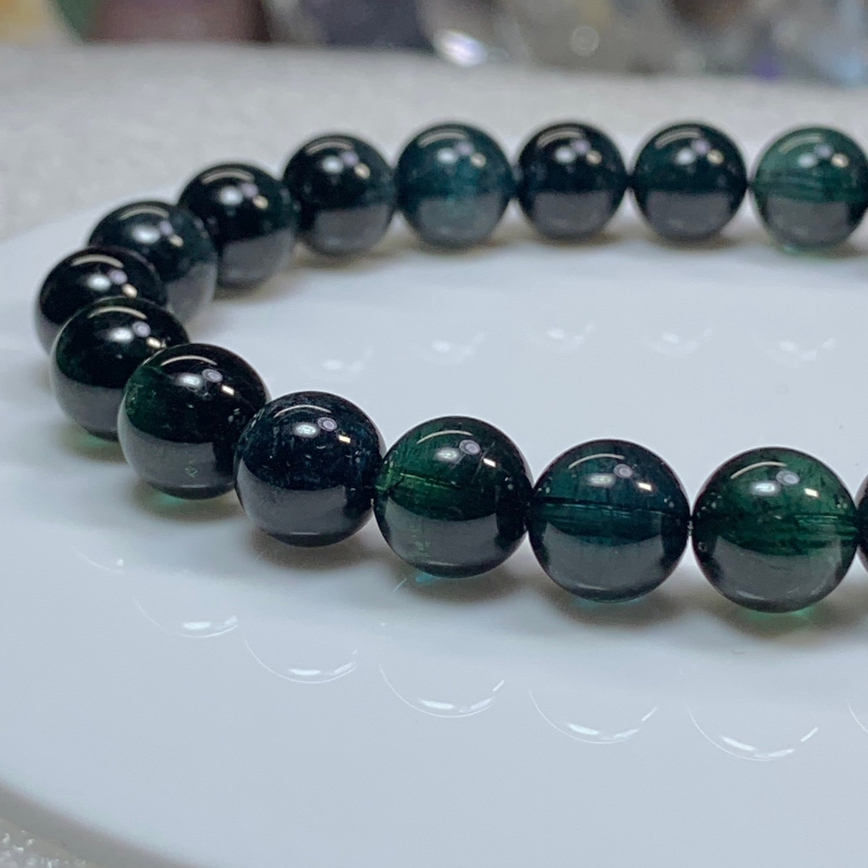 入手困難☆鑑別書付き☆インディゴライトトルマリンブレスレット