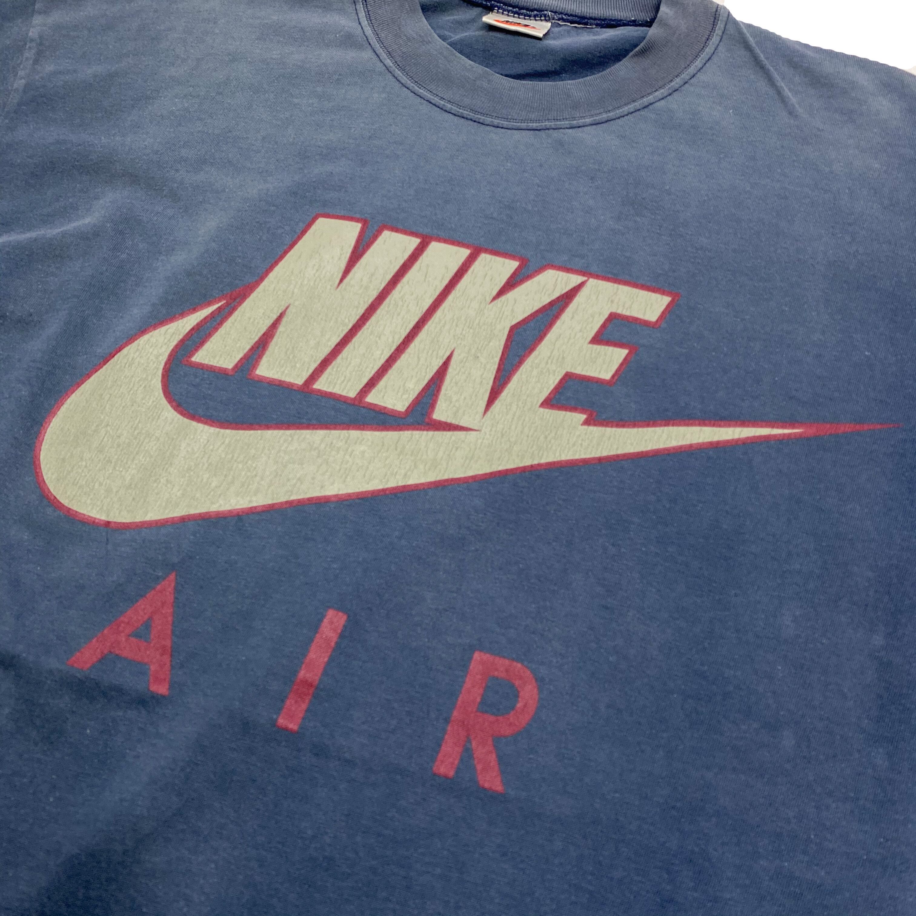 90's NIKE ナイキ  銀タグ　エアマックス初期　スウォッシュロゴTシャツ