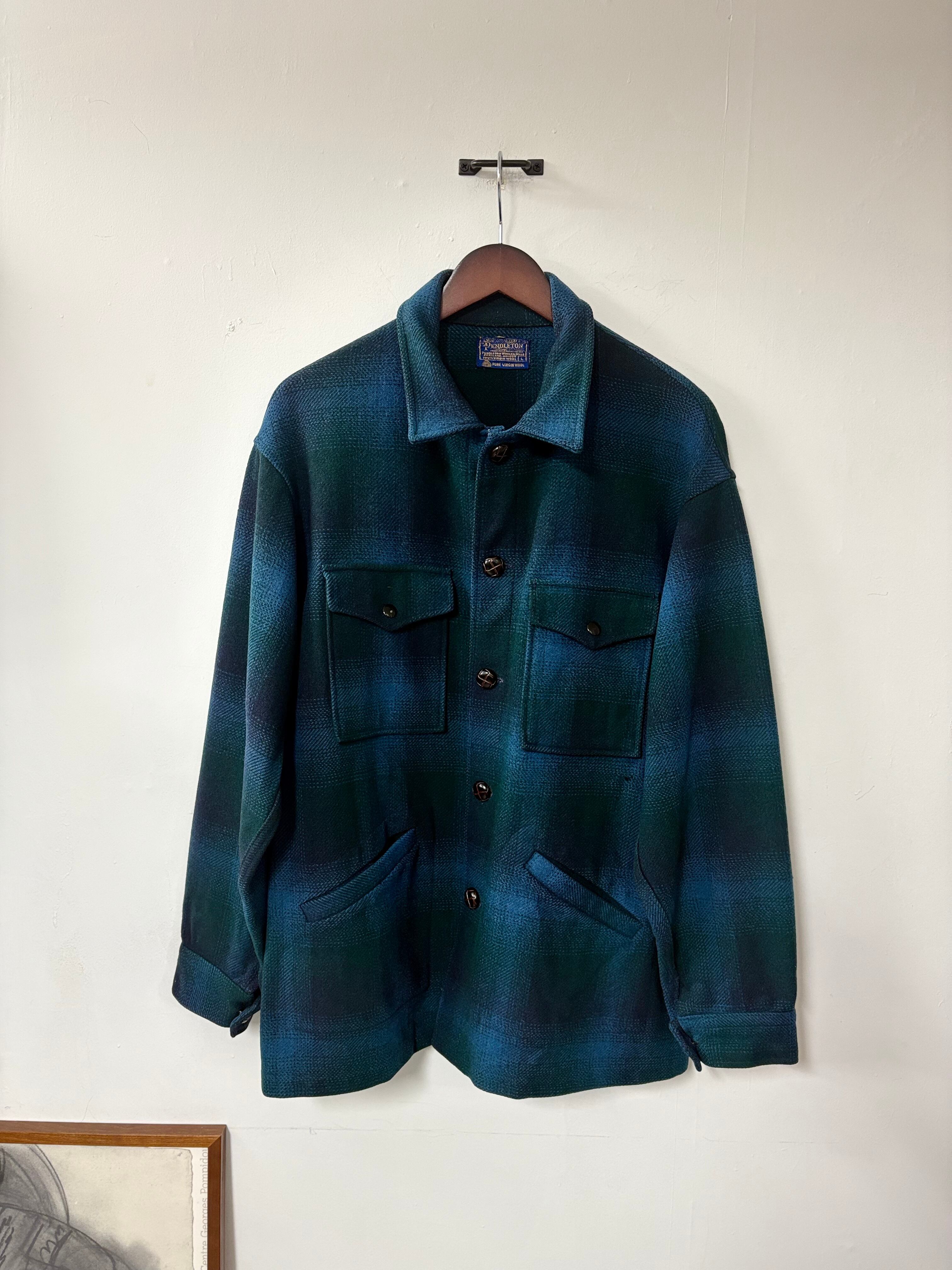 50's〜60's PENDLETON Ombre Check Wool Jacket | BORO MART