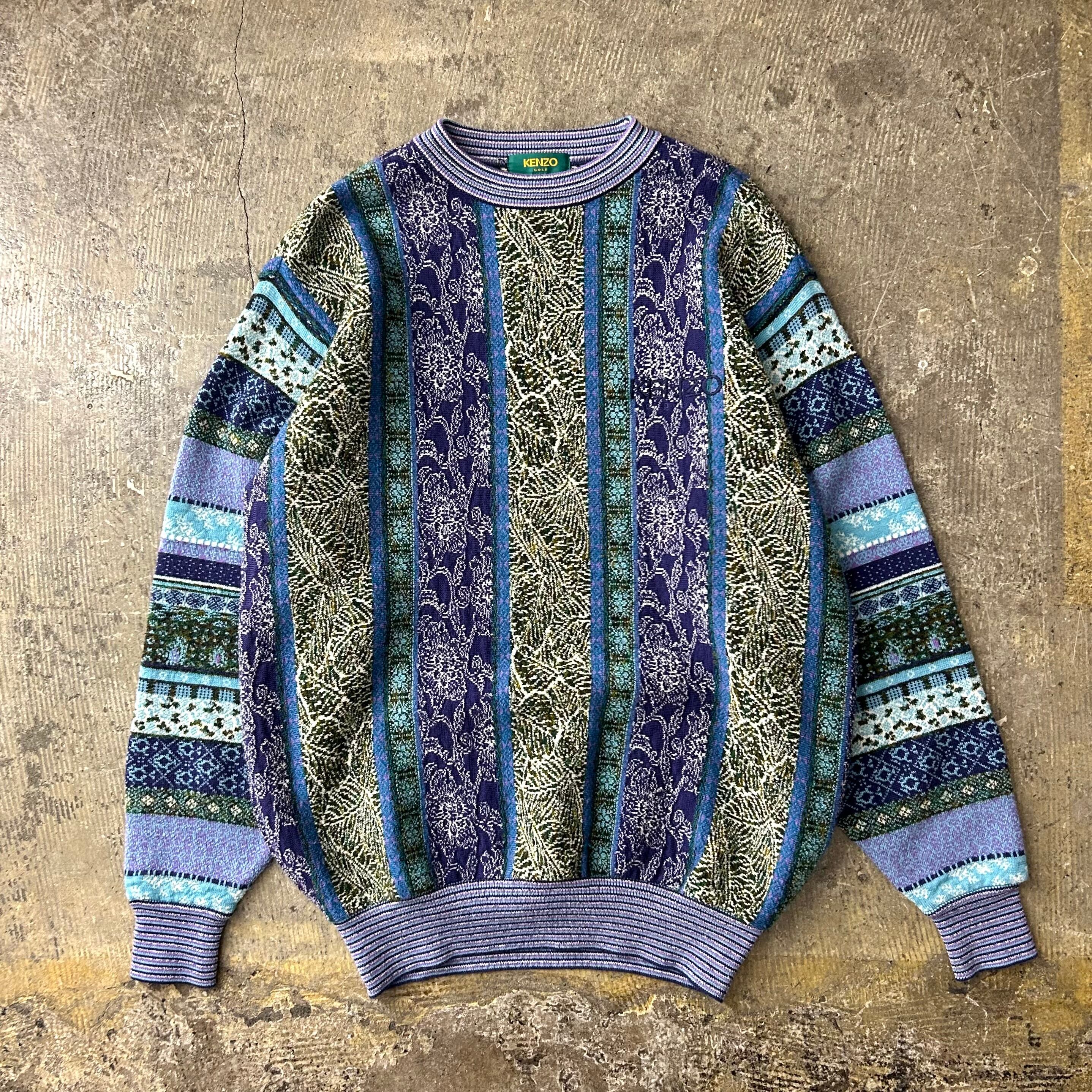 90s KENZO Total Pattern Wool Knit