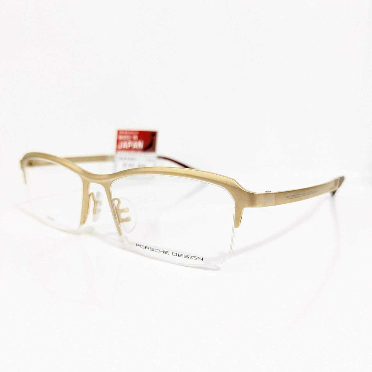 【PORSCHE DESIGN】スクエアナイロールフレーム ゴールド