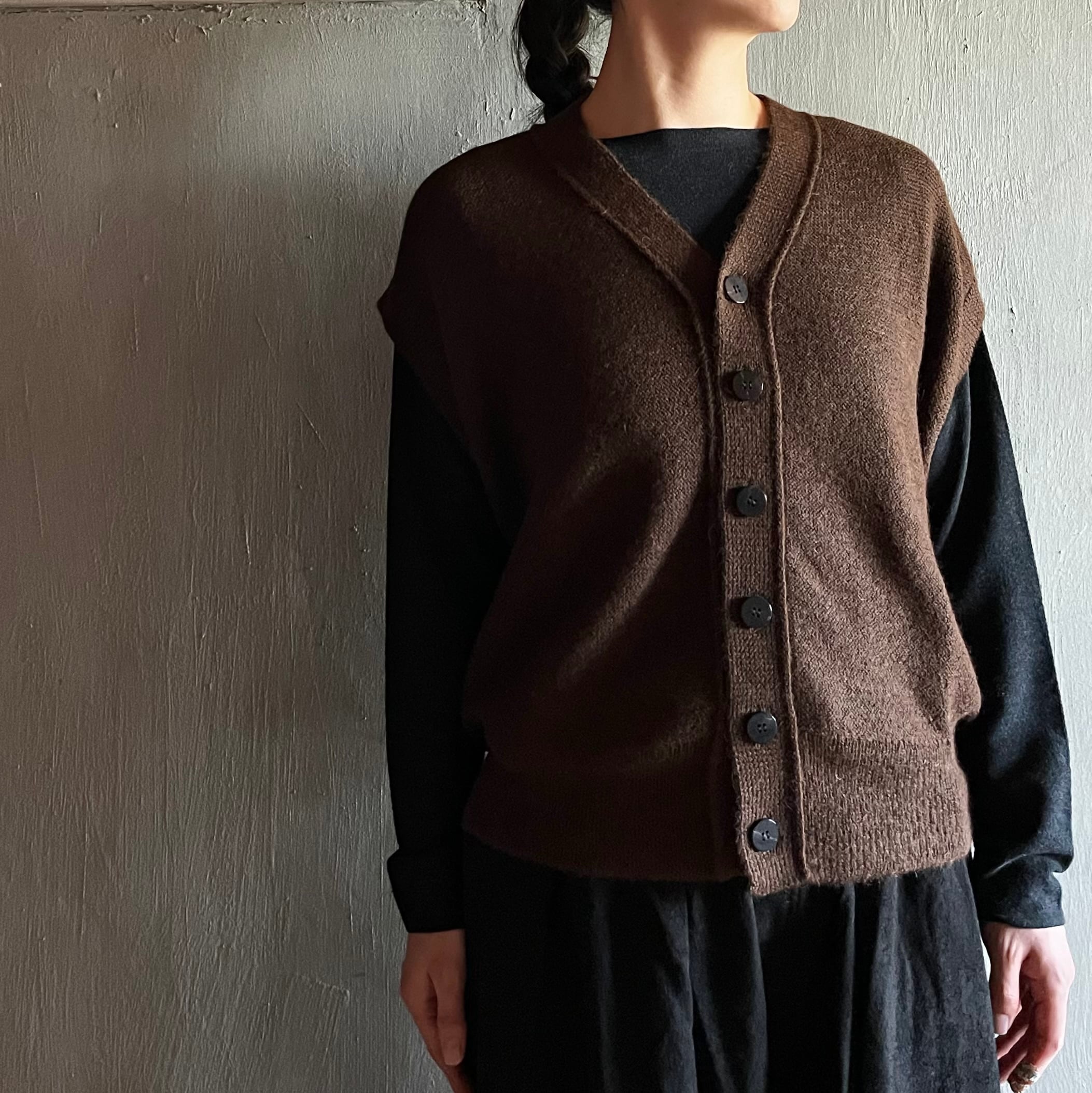 【美品】MITTAN ベビーアルパカベスト 茶 サイズ3 美品】MITTAN ベビーアルパカベスト 茶 サイズ3 - メルカリ