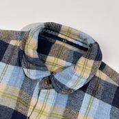 45R フォーティファイブアールピーエム チェック BD ボタンダウン 長袖 ネルシャツ 3/ブルー系 メンズ