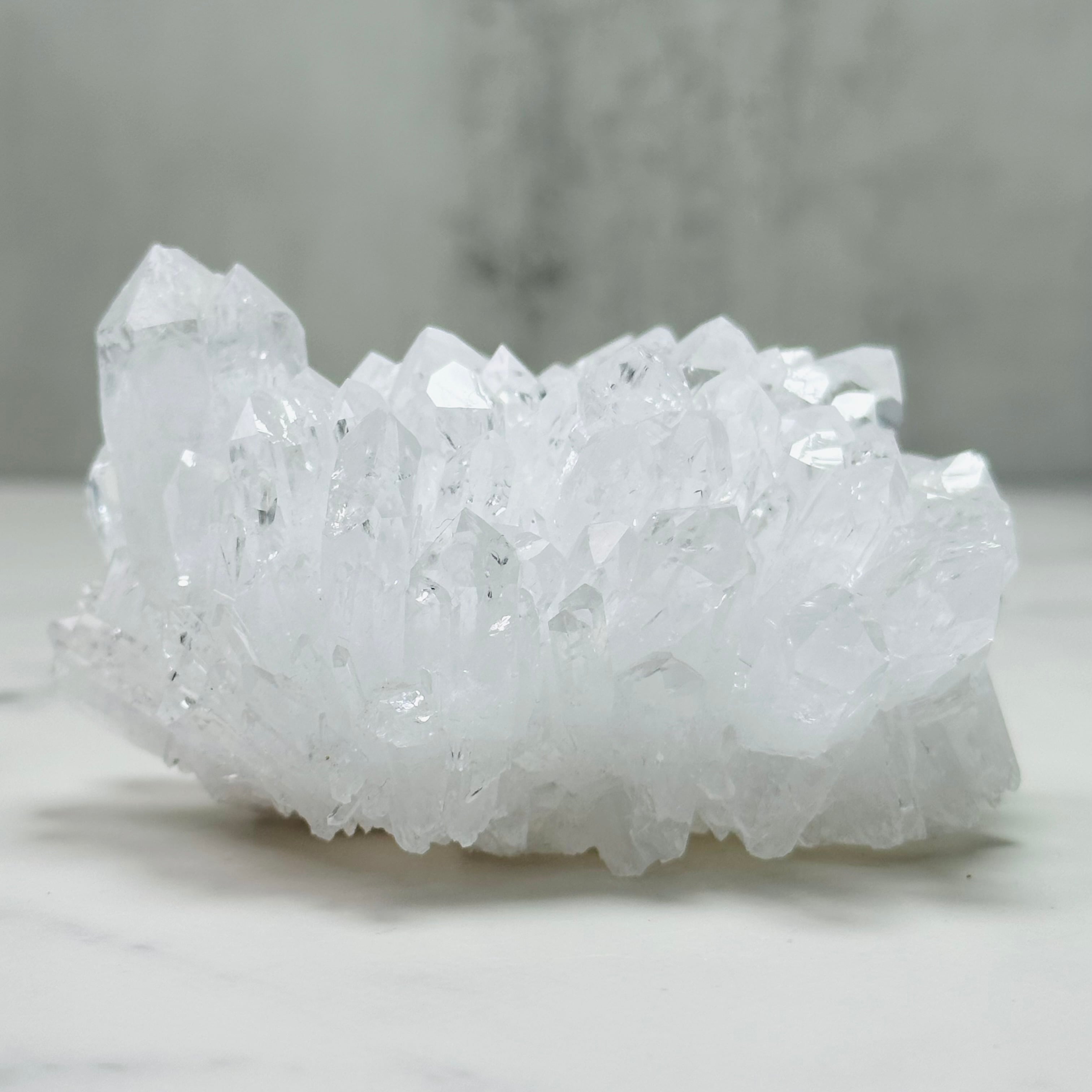 菊花水晶クラスター　天然石 1点物】希少！菊花水晶☆浄化・インテリア☆中国四川省産/天然原石