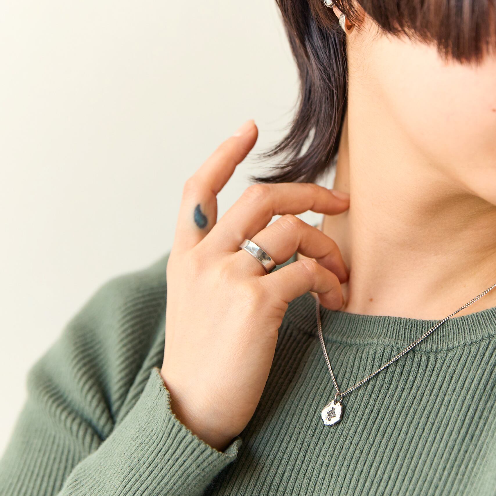 Stamp Tin Necklace #Fire】 | UNDERGROUND METAL FACTORY