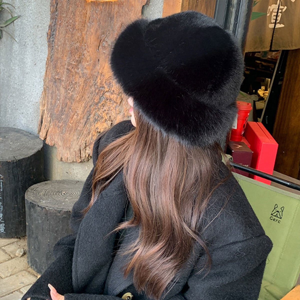 バケットハット ファー ハット レディース 秋冬 韓国 防寒 保温 暖かい ふわふわ もこもこ おしゃれ きれいめ 大人 かわいい 小顔 帽子 ファーハット エコファー 大人可愛い 大人女子