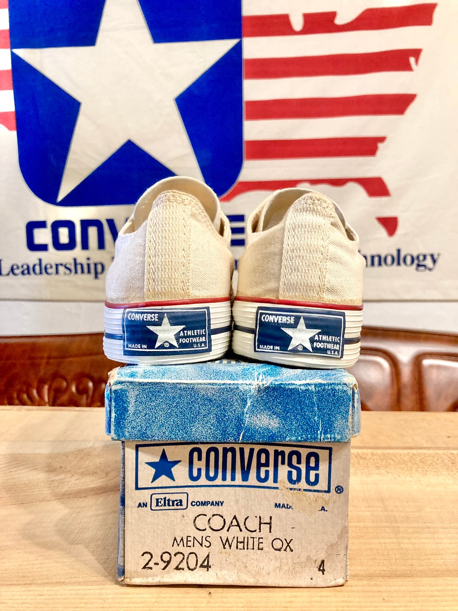 CONVERSE（コンバース） COACH（コーチ）生成り 4 23cm USA 70s ...