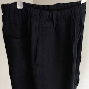 classic easy widepants / black（black x black）