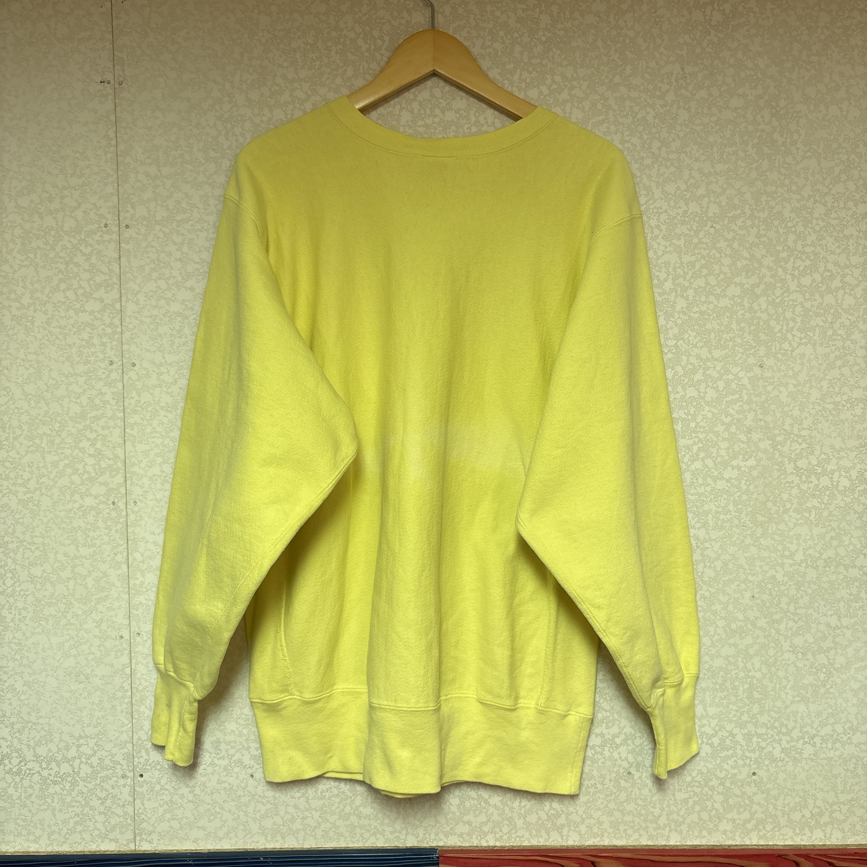 90s USA製 Champion REVERSE WEAVE ワンポイントロゴ刺繍 スウェット