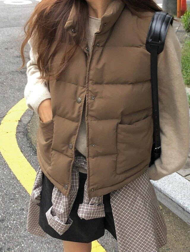 (予約) verveine / Bloom duck down vest / 3color