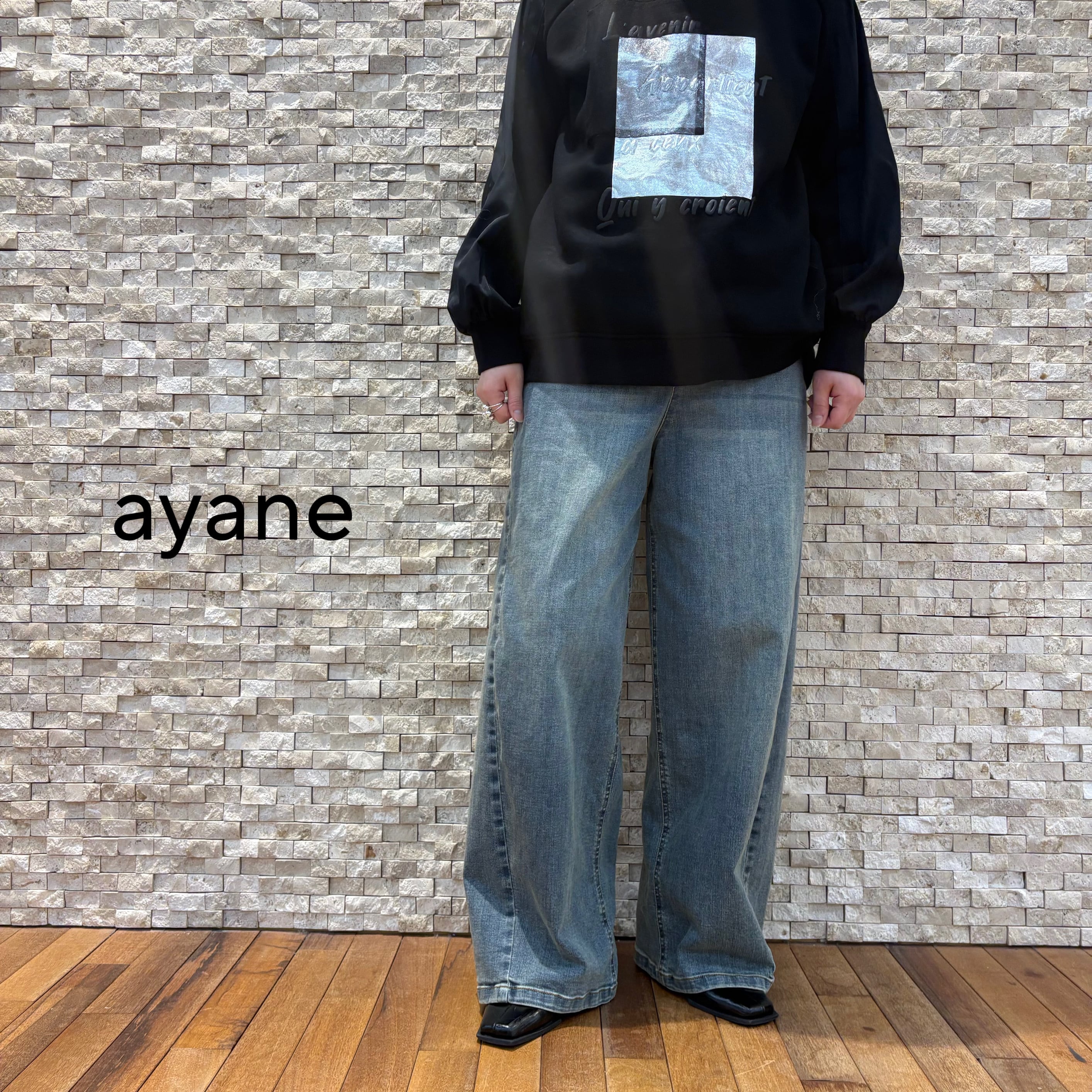ayane】バレルレッグデニムパンツ(816329) | FORME Base STORE ayane】バレルレッグデニムパンツ(816329) | FORME Base STORE