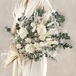 ナチュラルブーケXＬ　ユーカリホワイト　ウェディング　結婚式　ドライフラワー　前撮り　プリザーブドフラワー