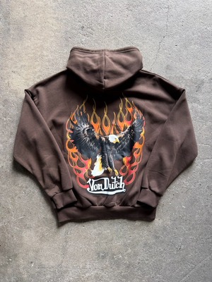 VonDutch ZIP HOODIE (BROWN)