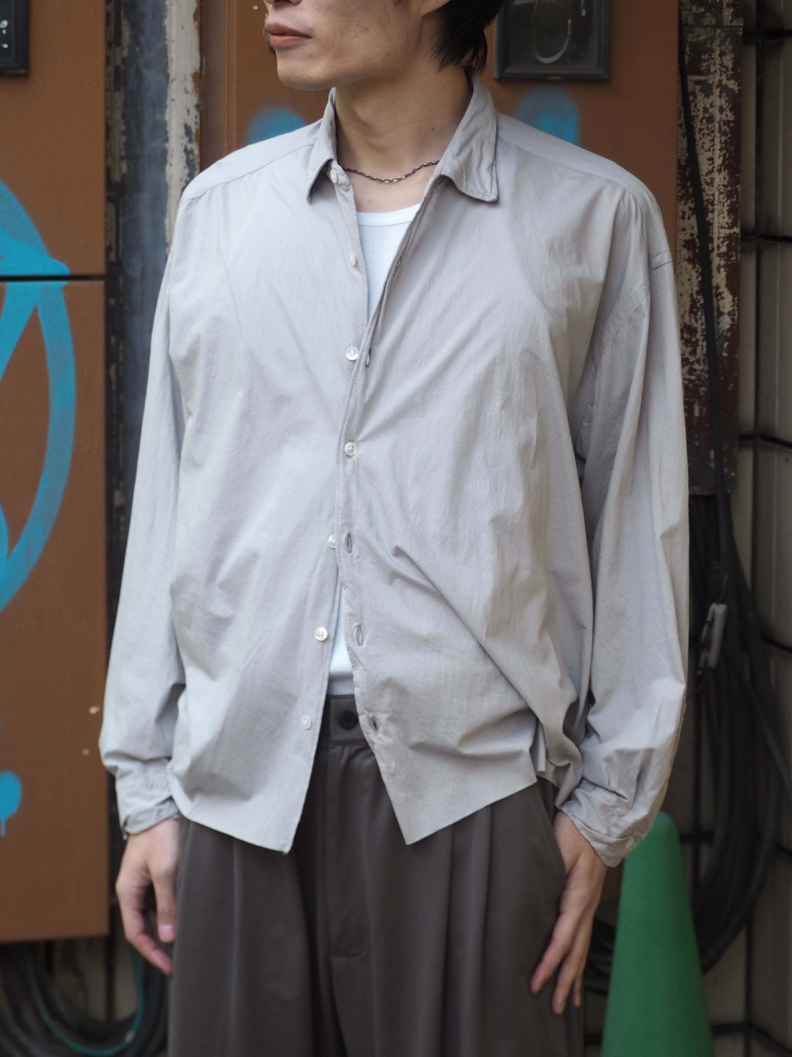 KANEMASA PHIL. 46G Artisan Shirt(GREY) | novastore(ノヴァストア