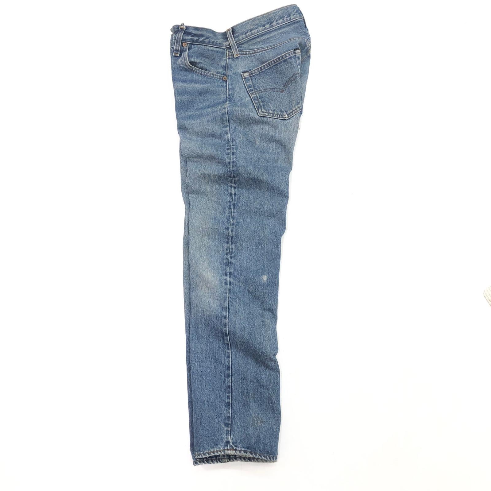 赤耳 直後 80s LEVIS 501 内股シングルステッチ USA製 ハチマル デニム 