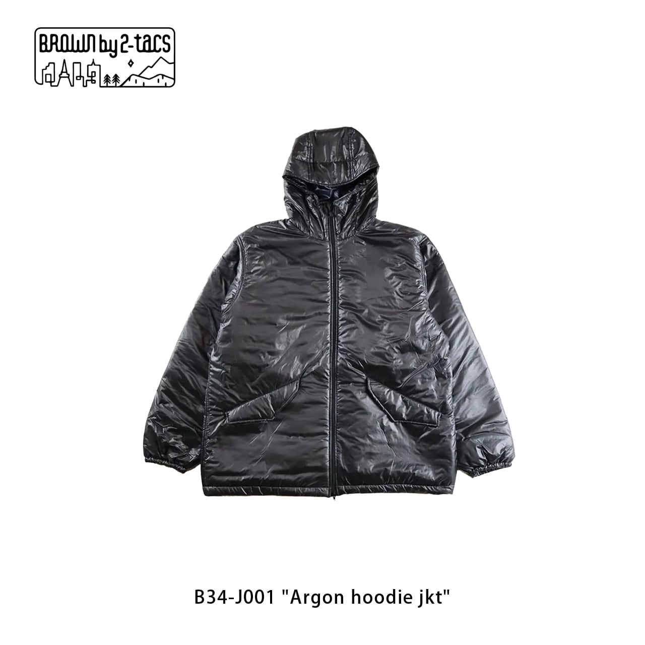 BROWN by 2-tacs B34-J001 "Argon hoodie jkt" Chacal