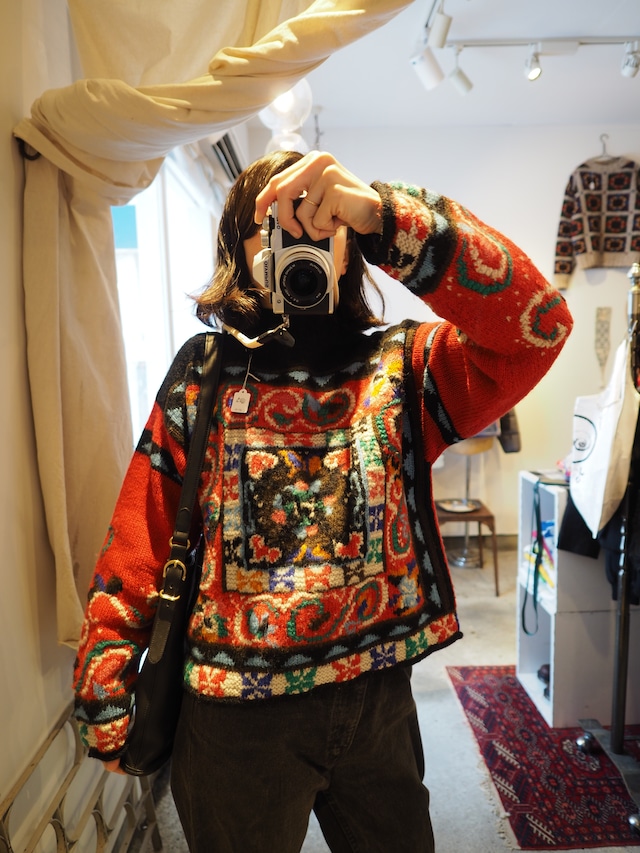 AMERICA ~1990‘s L.L.Bean design crew knit