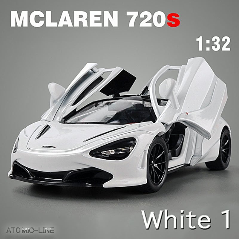 マクラーレン McLaren 720S 1/32 ミニカー 全7色 ライト点灯 エンジン