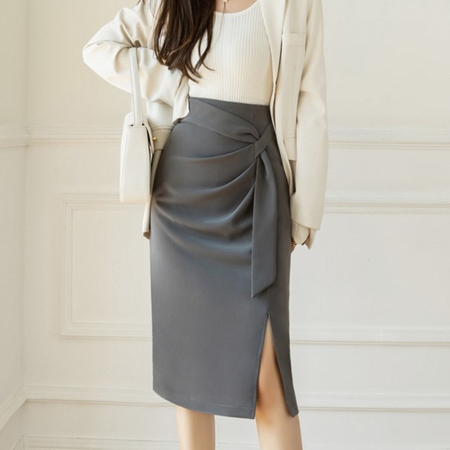 ドレープデザインタイトスカート Me1459