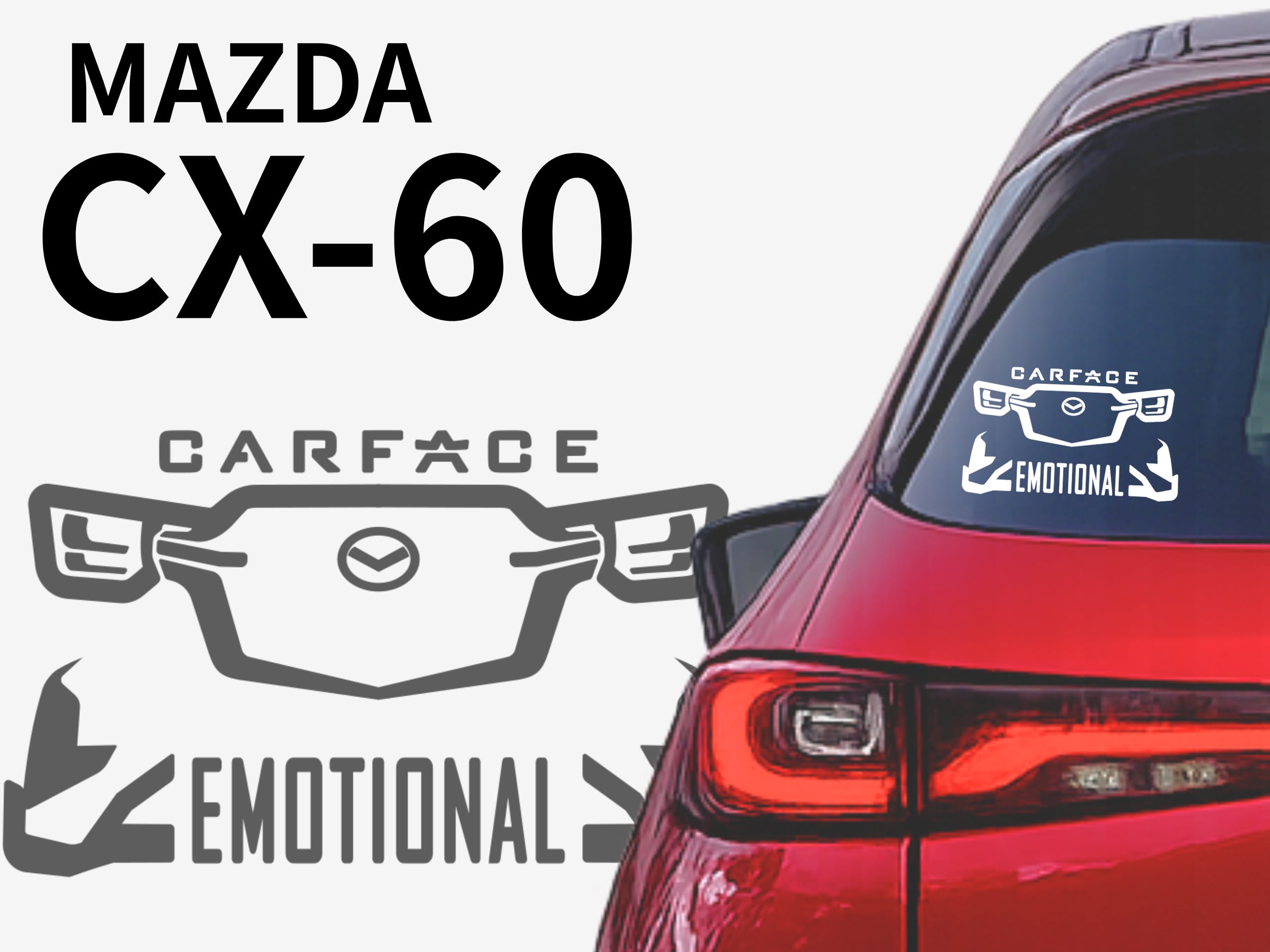 マツダ CX-60【初代 前期】ステッカー | carface（カーフェイス）